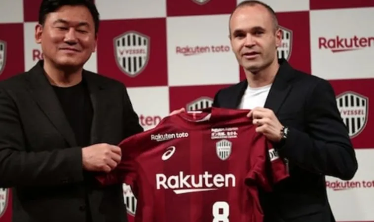 Andres Iniesta ký kết tham gia đội bóng Vissel Kobe trong vòng 2 năm